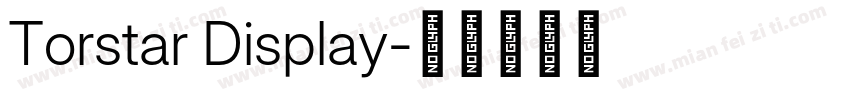 Torstar Display字体转换